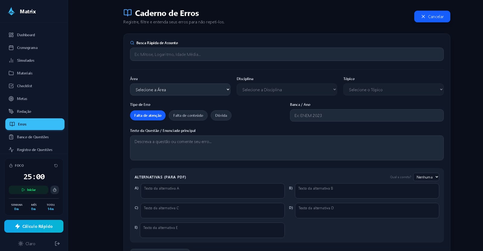 Print 16 da plataforma ARKHE